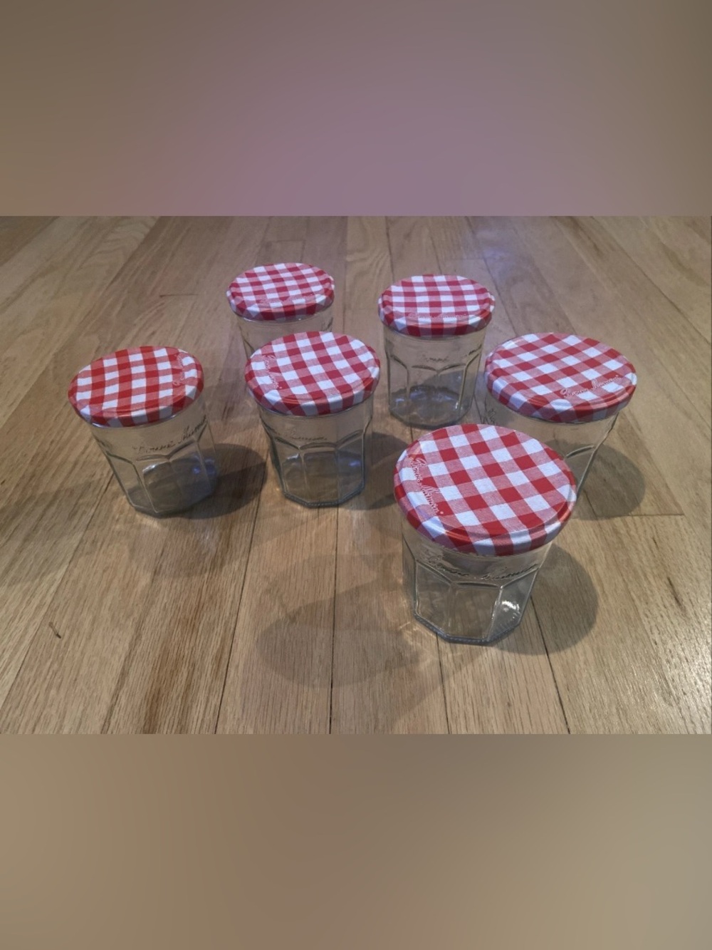 BONNE MAMAN Lot 6 Jars 13oz Marmalade Jam Regular Size Great Condition Red Lids